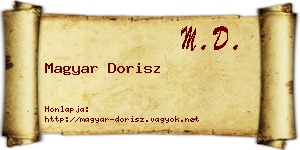 Magyar Dorisz névjegykártya